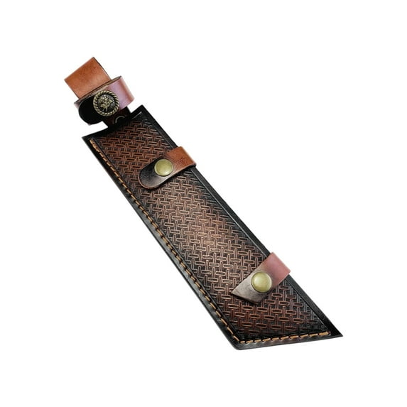 Handcrafted Leather Cutter Sheath Cutter Holder For Compacts Fixed Blade Outdoor Hand Stitched Water Resistant Design