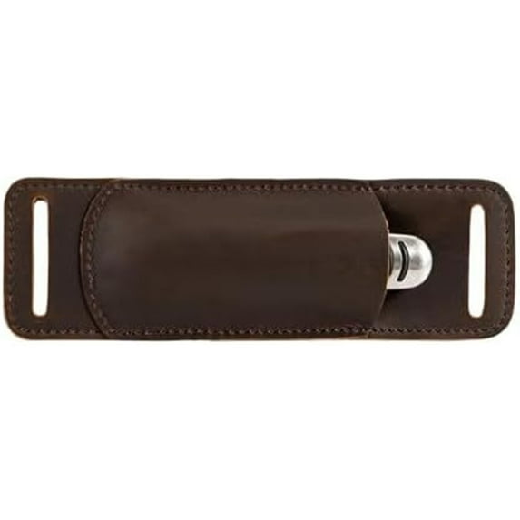 Handcrafted Leather Knife Sheath - Open Top Belt Holster for 5 inch Folding Knives & EDC Gear
