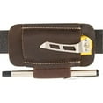thumbnail image 1 of Handcrafted Leather Knife Sheath - Open Top Belt Holster for 5 inch Folding Knives & EDC Gear, 1 of 9