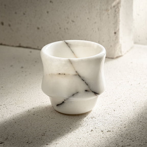 Handcrafted Marble Tumblers - Luxury in Three Exquisite Marble Finishes (Afyon Lilac, Afyon Red, Mugla Black)