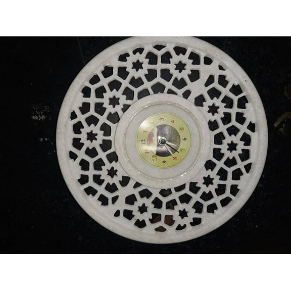 Handcrafted Marble Wall Clock - Elegant Timepiece for Home Dcor, Unique Marble Design, Vintage-Inspired Wall Watch