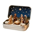 thumbnail image 1 of Handcrafted Mini Nativity Set in Box - 3D Resin Holy Family Figurines, Pocket-Size Nativity Scene for Christmas Decoration, Desk, Shelf, or Religious Holiday Gift, 1 of 5