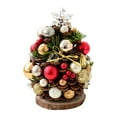 thumbnail image 1 of Handcrafted Mini Pinecone Christmas Tree Decor: Festive Tabletop Ornament!, 1 of 8