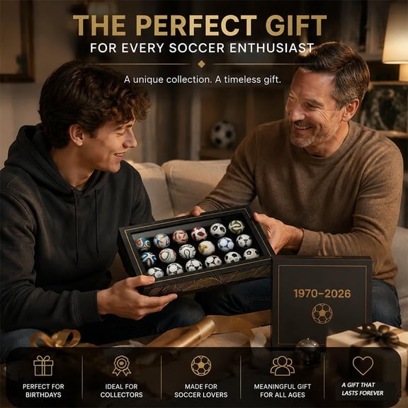 Handcrafted Mini Soccer Ball Collection 1970 To 2026 Figurines High Quality PVC Miniature Craftsmanship With Authentic Detailing For Collectors And Enthusiasts