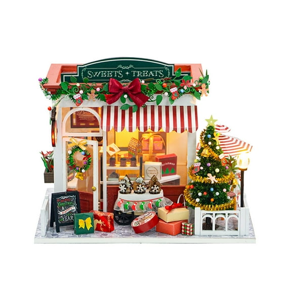 Handcrafted Miniature Candy House Scene Building Model Kit, Ideal Gift