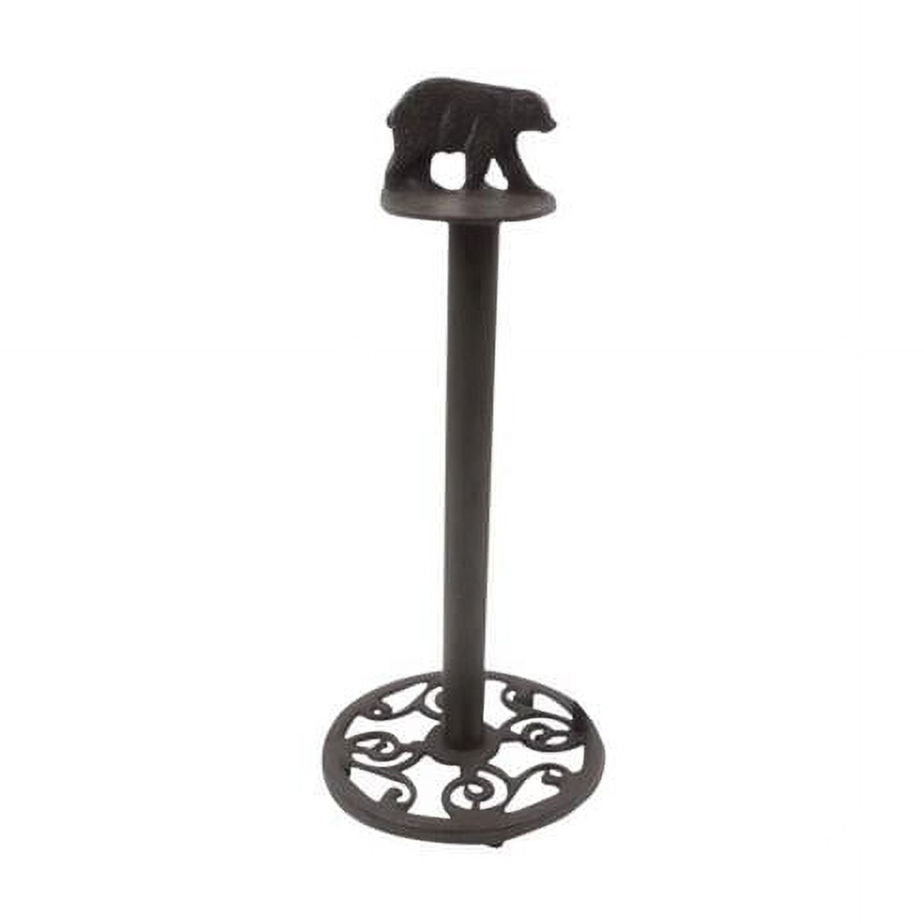 Black Cast Iron Bear Toilet Paper Roll Holder Black Cast Iron Bear Toilet Paper Roll Holder