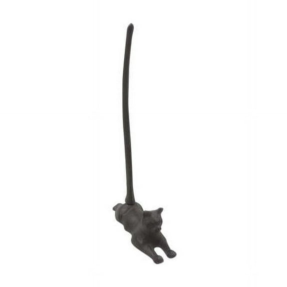 Handcrafted Model Ships k-9348-cast-iron 19 x 3 x 8 in. Cast Iron Sitting Cat Kitchen Paper Towel Holder