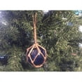 thumbnail image 1 of Handcrafted Model Ships  3 in. Blue Japanese Glass Ball Fishing Float Decoration Christmas Ornament, 1 of 2