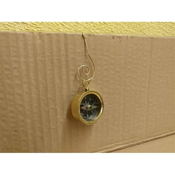 Handcrafted Model Ships K-253-X 4 in. Solid Brass Decorative Compass with Lid Christmas Ornament