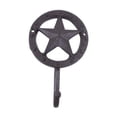 thumbnail image 1 of Handcrafted Model Ships K-9912-cast-iron 5 x 2 x 4.5 in. Cast Iron Lone Star Decorative Metal Wall Hooks, 1 of 2