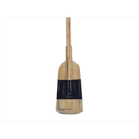 Handcrafted Model Ships 504-Hooks Wooden Rustic King Squared Rowing Oar With Hooks - 50 in.