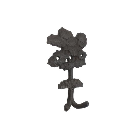 Handcrafted Model Ships K-9920-cast-iron 6.5 x 1.5 x 4 in. Cast Iron Oak Tree Decorative Metal Wall Hooks