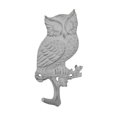 thumbnail image 1 of Handcrafted Model Ships K-9932-w 6.5 x 1 x 5 in. Whitewashed Cast Iron Owl Sitting on a Tree Branch Decorative Metal Wall Hooks, 1 of 2