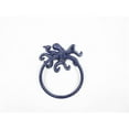 thumbnail image 1 of Handcrafted Model Ships K-9050-OCT-Solid-Dark-Blue 6 in. Rustic Cast Iron Octopus Towel Holder, Dark Blue, 1 of 2