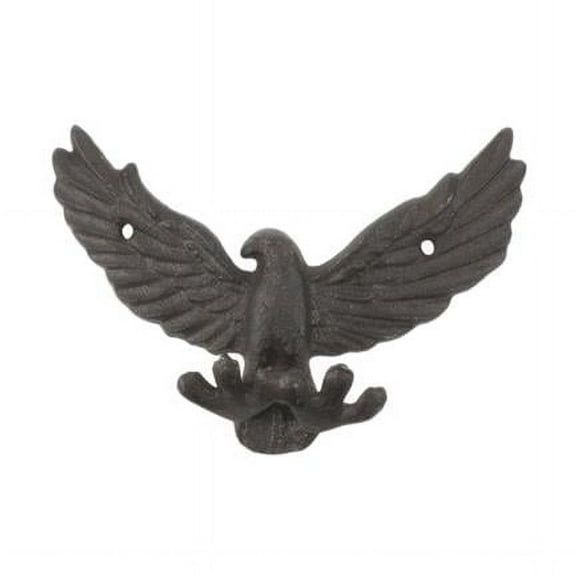 Handcrafted Model Ships K-9925-cast-iron 6 x 2 x 3.5 in. Cast Iron Flying Eagle Decorative Metal Talons Wall Hooks
