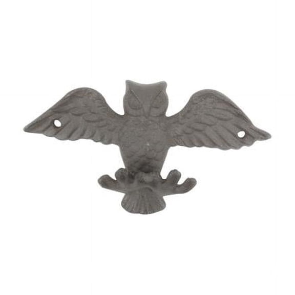 Handcrafted Model Ships K-9924-cast-iron 6 x 2 x 3.5 in. Cast Iron Flying Owl Decorative Metal Talons Wall Hooks