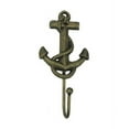 thumbnail image 1 of Handcrafted Model Ships K-665-gold 7 in. Cast Iron Anchor Hook - Rustic Gold, 1 of 2