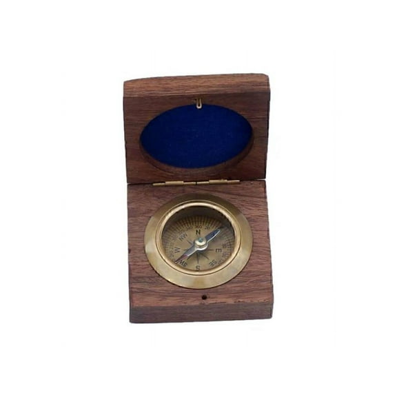 Handcrafted Model Ships Antique Brass Boxed Desk Compass 3" - Box Compass - Desk Compass - Nautical Dec