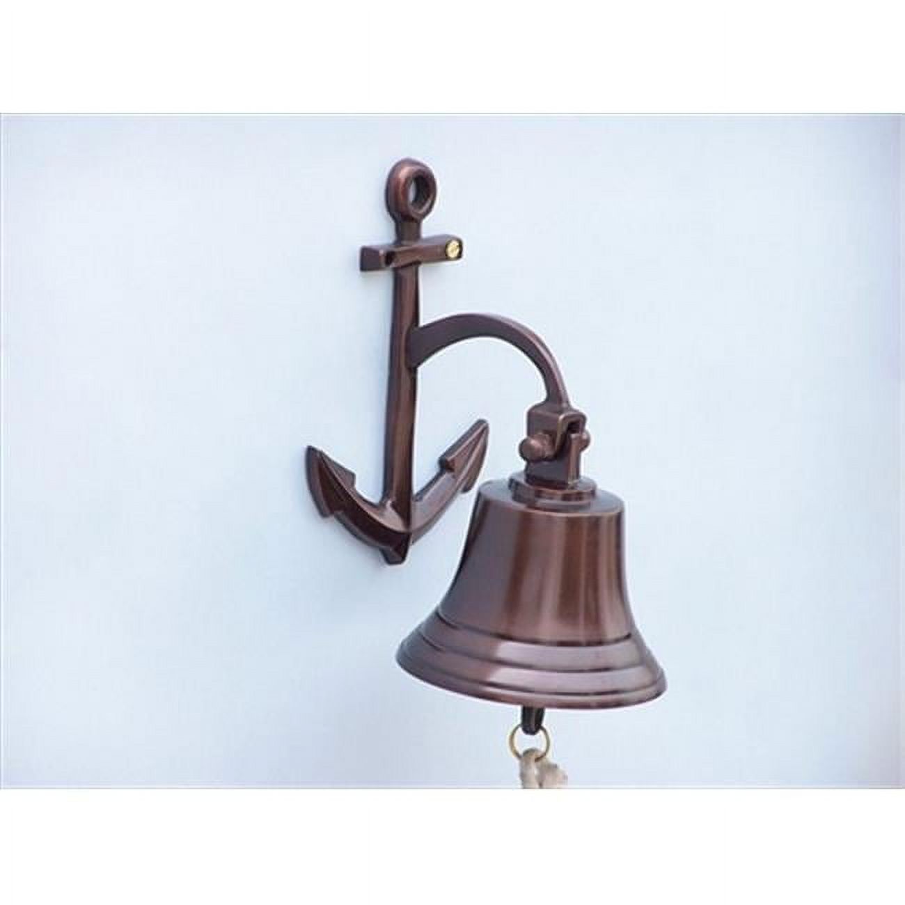 Handcrafted Model Ships BL-2018-1-AN Antique Copper Hanging Anchor Bell ...