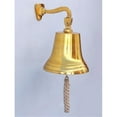thumbnail image 1 of Handcrafted Model Ships BL2019-9B Brass Hanging Ships Bell 11 in. Bells Decorative Accent, 1 of 2