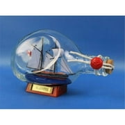 Handcrafted Model Ships Bluenose Bottle Bluenose Sailboat in a Bottle 7 in. Ships In A Bottle Decorative Accent