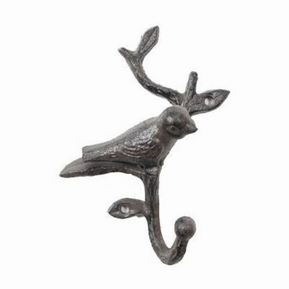 Handcrafted Model Ships K-9050-Cast-Iron Cast Iron Decorative Bird Hook, 6 in.