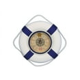 thumbnail image 1 of Handcrafted Model Ships New-Lifering-Clock-Blue-12 Classic White Decorative Lifering Clock With Blue Bands 12 in., 1 of 2