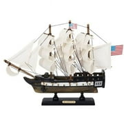 Handcrafted Model Ships Con-Lim12 9 x 2 x 12 in. Wooden USS Constitution Limited Tall Ship Model