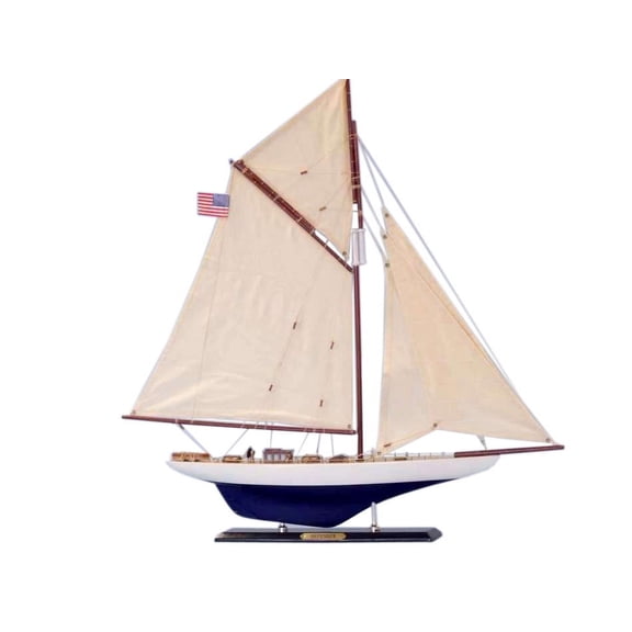 Handcrafted Model Ships D0504 Defender Limited 25 in. Decorative Sail Boat