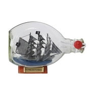 Handcrafted Model Ships Flying-Dutchman-Bottle-7 Flying Dutchman Pirate Ship in a Glass Bottle, 7 in.