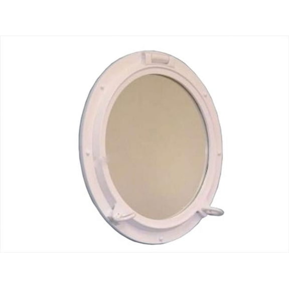 Handcrafted Model Ships White Porthole - 24 - W Gloss White Porthole Window 24 in. Port Holes Decorative Accent
