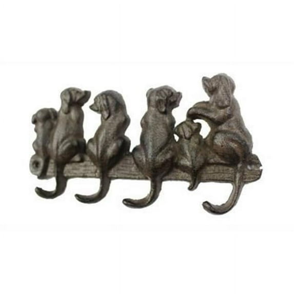 Handcrafted Model Ships K-0630-Cast-Iron 8 in. Cast Iron Dog Wall Hooks