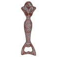 thumbnail image 1 of Handcrafted Model Ships K-623-red 7 in. Cast Iron Resting Mermaid Bottle Opener - Rustic Red Whitewashed, 1 of 1