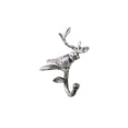 thumbnail image 1 of Handcrafted Model Ships K-9050-Silver Rustic Silver Cast Iron Decorative Bird Hook, 6 in., 1 of 2