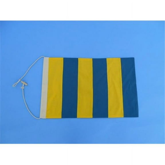 Handcrafted Model Ships Letter G Cloth Nautical Alphabet Flag - 20 in. Decorative Accent