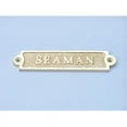 thumbnail image 1 of Handcrafted Model Ships MC-2215-Brass Solid Brass Seaman Sign 6 in. Signs & Flags Decorative Accent, 1 of 1