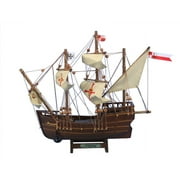Handcrafted Model Ships Pinta12 Pinta 12 in. Decorative Famous Ship