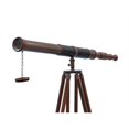 thumbnail image 1 of Handcrafted Model Ships ST-0152-AC 60 in. Admirals Floor Standing Antique Copper With Leather Telescope, 1 of 1