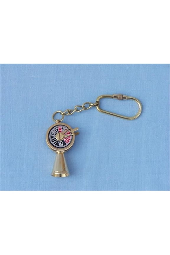 K-225 Solid Brass Titanic Engine Telegraph Keyring 5 in. Nautical Accents Decorative Accent