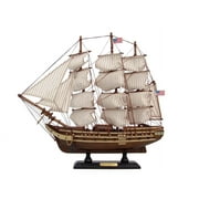 Handcrafted Model Ships B0804 USS Constitution 15 in. Decorative Tall Model Ship
