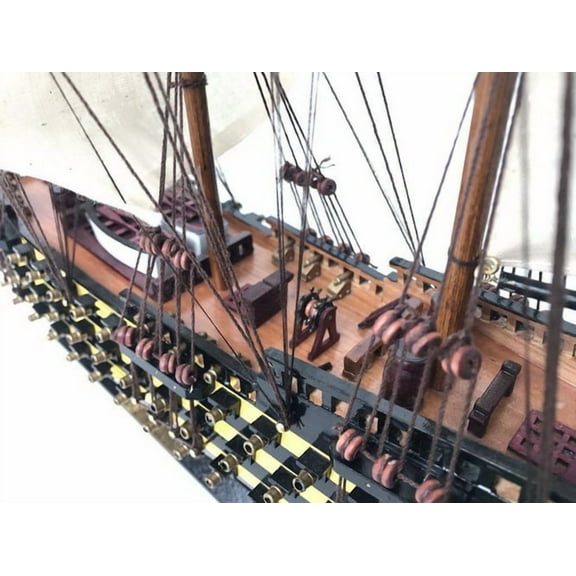 Handcrafted Model Ships V-24 Wooden Hms Victory Limited Tall Model Ship 24"
