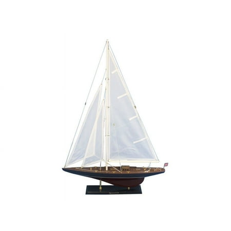 Handcrafted Model Ships Wooden Endeavour Model Sailboat Decoration - 35 in.