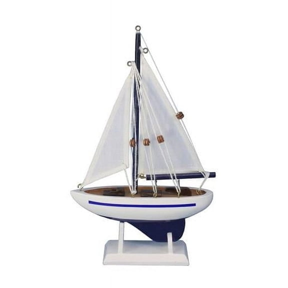 Handcrafted Model Ships Enterprise-9 Wooden Enterprise Model Sailboat Decoration, 9 in.