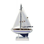 Handcrafted Model Ships Enterprise-9 Wooden Enterprise Model Sailboat Decoration, 9 in.