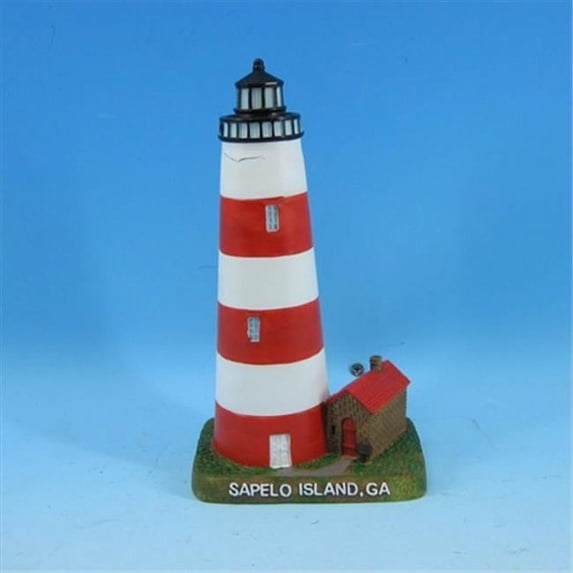 Handcrafted Model Ships Y-41639 Sapelo Island Lighthouse Decoration 7 in. Decorative Accent