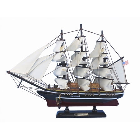 Handcrafted Model Ships Star of India 15 Star of India 15 in. Decorative Tall Model Ship