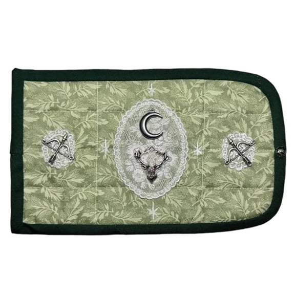 Handcrafted Mystery Edition Portable Pocket Altar Cloth with Five Mystical Styles, Quilted Design and Hidden Cross for Quiet Devotion Travel and Daily Spiritual Practice, Ideal