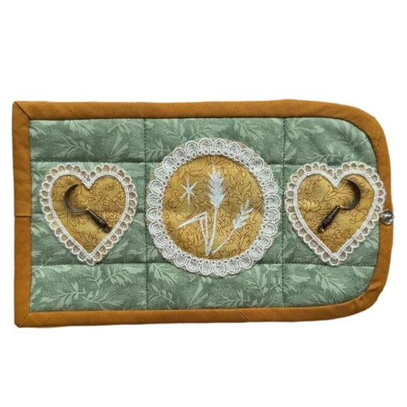 Handcrafted Mystery Edition Portable Pocket Altar with Hidden Cross Quilted Inside, Five Mystical Styles Catholic Spiritual Cloth, for Quiet Devotion Travel and Daily Reflection