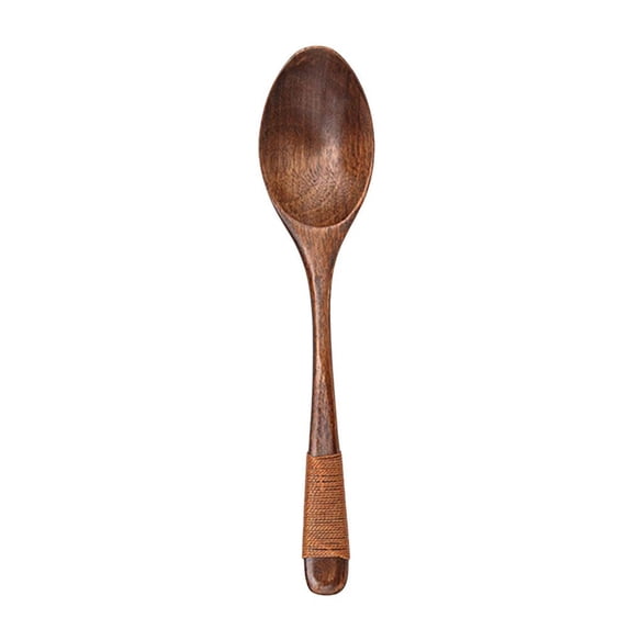 Handcrafted Natural Wooden Spoon 7.2 Inch Sturdy Kitchen Utensil for Cooking and Serving