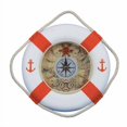 thumbnail image 1 of Handcrafted Nautical Decor Anchor Lifering Clock Wall D cor, 1 of 2